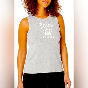 Juicy Couture Sports Sleeveless Gray Fast Dry T Shirt